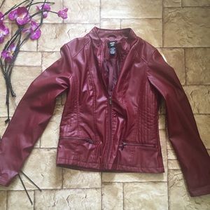 NEW Faux Leather Moto Jacketl